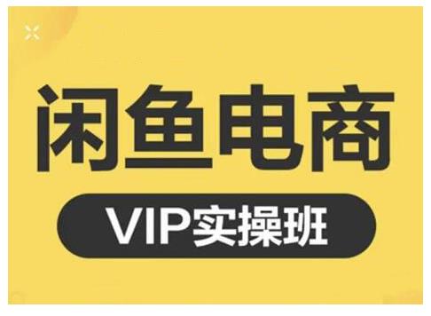 鱼客·闲鱼电商零基础入门到进阶VIP实战课程，帮助你掌握闲鱼电商所需的各项技能-山河网创