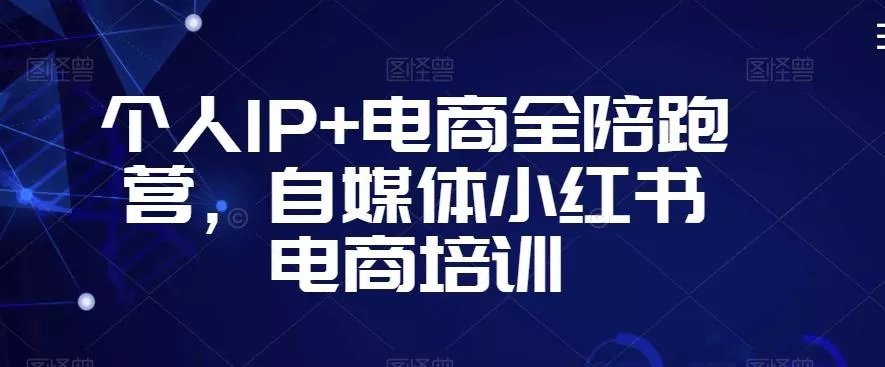 个人IP+电商全陪跑营，自媒体小红书电商培训-山河网创
