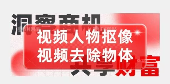 【超强视频处理工具】视频人物抠像+视频去除物体-山河网创