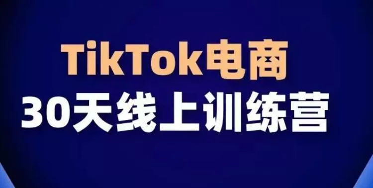 TikTok电商带货30天线上课，不可错过的全球流量洼地！-山河网创