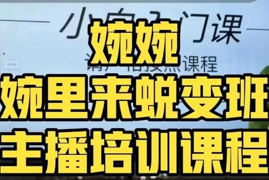 婉婉·婉里来蜕变班（主播课）全方位理解底层逻辑并灵活运用-山河网创