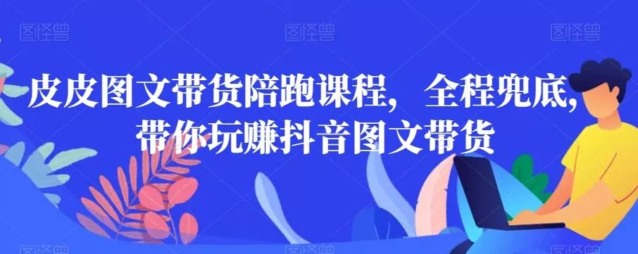 皮皮图文带货陪跑课程，全程兜底，带你玩赚抖音图文带货-山河网创