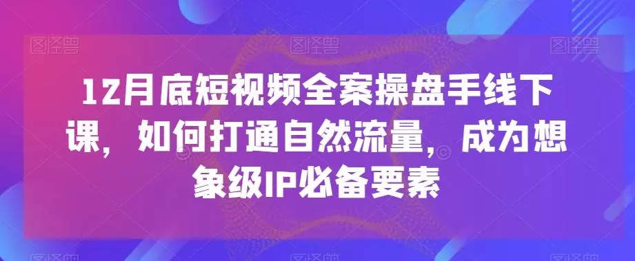 (8558期)商家-千川投流 领航计划：千川老板课商家运营课程-山河网创