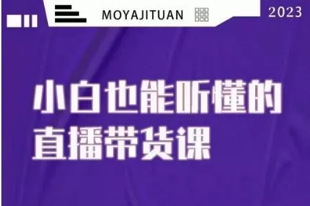 大威本威·能听懂的直播带货课，小白也能听懂，20节完整-山河网创