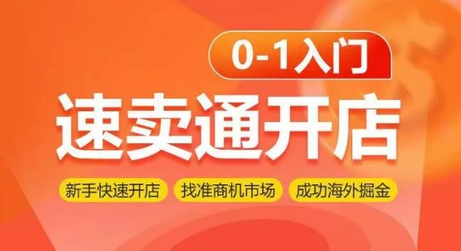 速卖通开店0-1入门，新手快速开店 找准商机市场 成功海外掘金-山河网创
