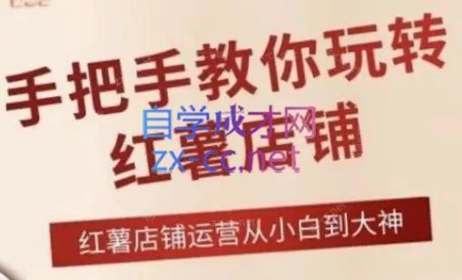 海燕老师·2024手把手教你玩转红薯店铺-山河网创