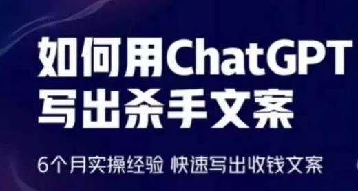 如何用ChatGPT写出杀手文案，6个月实操经验，快速写出收钱文案-山河网创