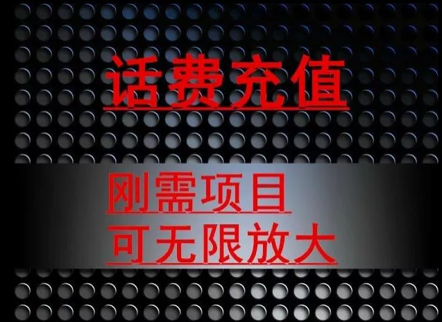 最新蓝海项目，刚需赛道，95折充话费月入5位数-山河网创