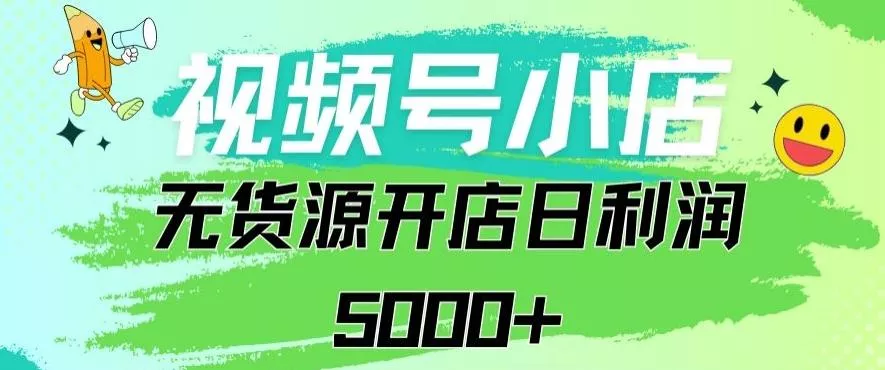视频号无货源小店从0到1日订单量千单以上纯利润稳稳5000+【揭秘】-山河网创
