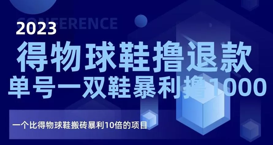 2023得物球鞋撸退款，单号一双鞋暴利撸1000，一个比得物球鞋搬砖暴利10倍的项目【揭秘】-山河网创