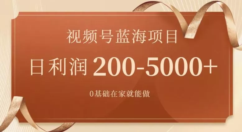 外边收费699视频号项目，最新玩法，简单好操作，一人可做，日四位数-山河网创
