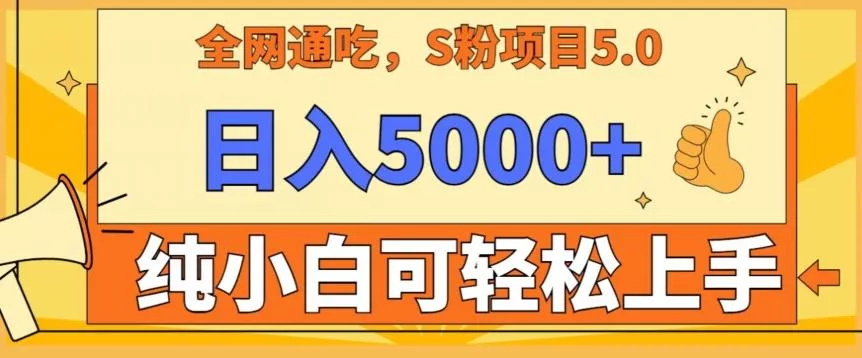 男粉项目5.0，最新野路子，纯小白可操作，有手就行，无脑照抄，纯保姆教学【揭秘】-山河网创