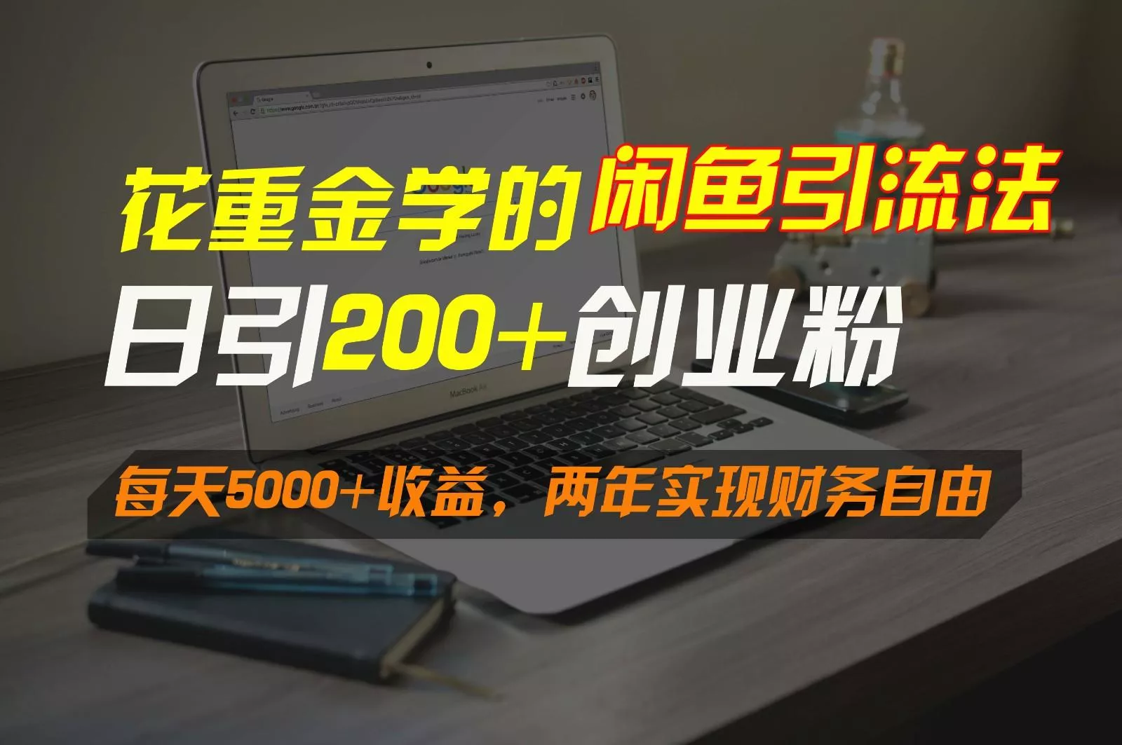 花重金学的闲鱼引流法，日引流300+创业粉，每天5000+收益，两年实现财务自由-山河网创