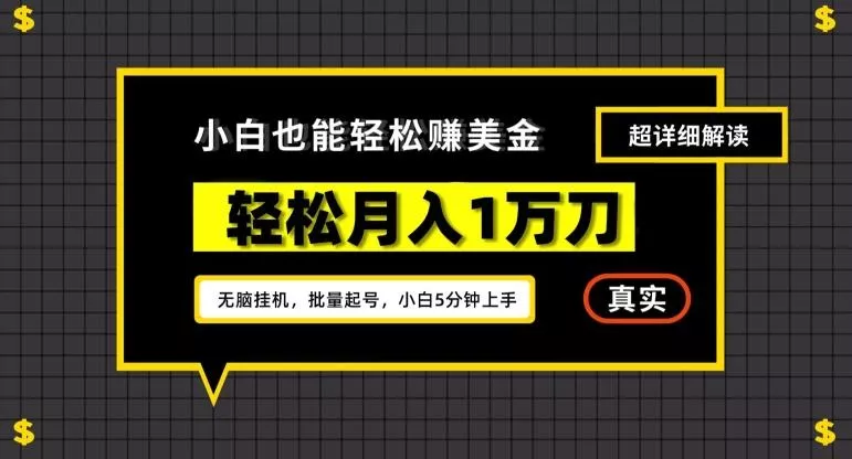 谷歌看广告撸美金2.0，无脑挂机，多号操作，月入1万刀【揭秘】-山河网创