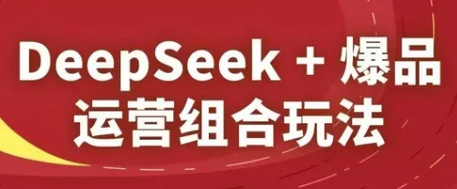 DeepSeek+爆品运营组合玩法，2025淘系精品课-山河网创