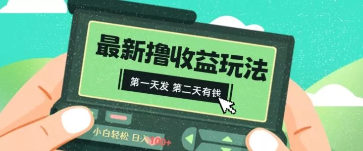 2024最新撸视频收益玩法，第一天发，第二天就有钱-山河网创