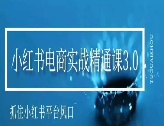 小红书电商实战精通课3.0，抓住小红书平台的风口，不错过有一个赚钱的机会-山河网创