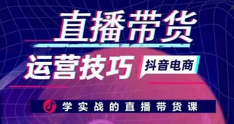 直播带货运营技巧，学实战的直播带货课-山河网创