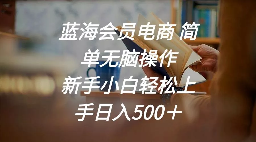 蓝海会员电商 简单无脑操作 新手小白轻松上手日入500＋-山河网创