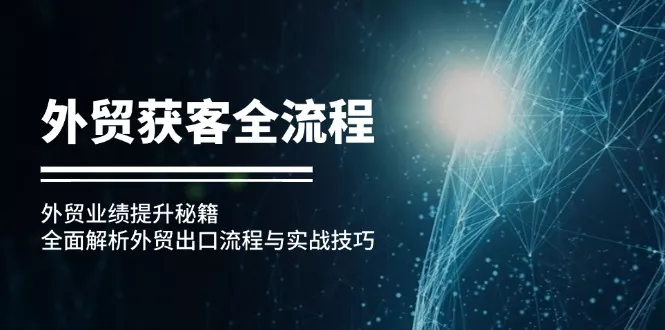 外贸获客全流程：外贸业绩提升秘籍：全面解析外贸出口流程与实战技巧-山河网创