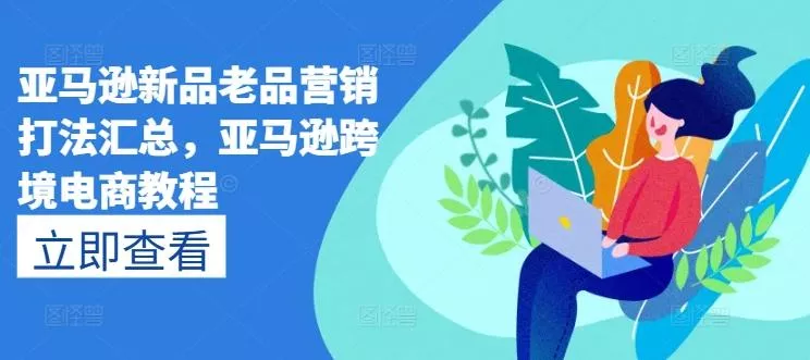 亚马逊新品老品营销打法汇总，亚马逊跨境电商教程-山河网创