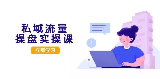 私域流量操盘实操课，从用户调研到成交变现，打造可落地的私域引流策略-山河网创