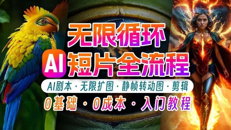AI剪辑无限循环画面：新手轻松月入上万的秘技【揭秘】-山河网创