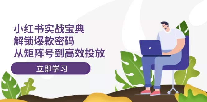 小红书实战宝典：解锁爆款密码，从矩阵号到高效投放-山河网创