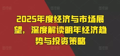 2025年度经济与市场展望，深度解读明年经济趋势与投资策略-山河网创