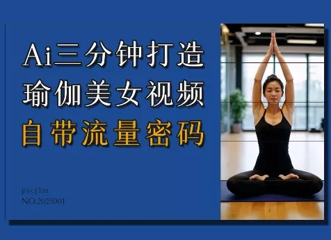 Ai3分钟打造瑜伽美女视频，自带流量密码-山河网创