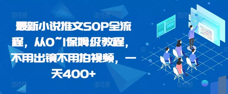 最新小说推文SOP全流程，从0~1保姆级教程，不用出镜不用拍视频，一天400+-山河网创