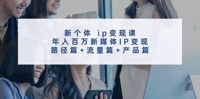 新个体ip变现课，年入百万新媒体IP变现，路径篇+流量篇+产品篇-山河网创