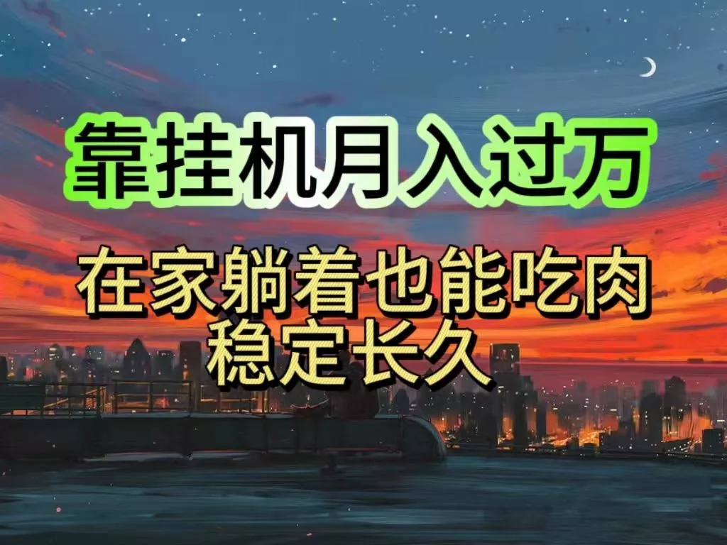 挂机项目日入1000+，躺着也能吃肉，适合宝爸宝妈学生党工作室，电脑手…-山河网创