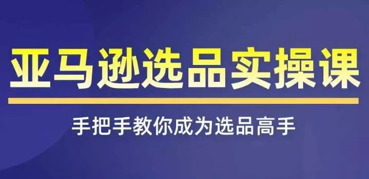 亚马逊选品实操课程，快速掌握亚马逊选品的技巧，覆盖亚马逊选品所有渠道-山河网创