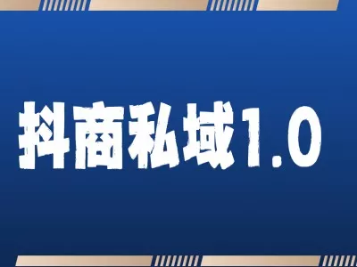 抖商服务私域1.0，抖音引流获客详细教学-山河网创
