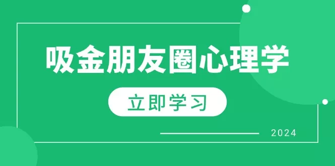 朋友圈吸金心理学：揭秘心理学原理，增加业绩，打造个人IP与行业权威-山河网创