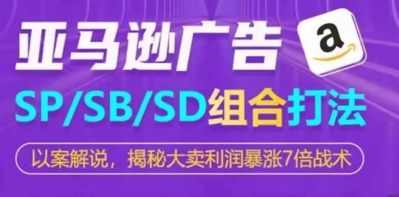 亚马逊SP/SB/SD广告组合打法，揭秘大卖利润暴涨7倍战术-山河网创