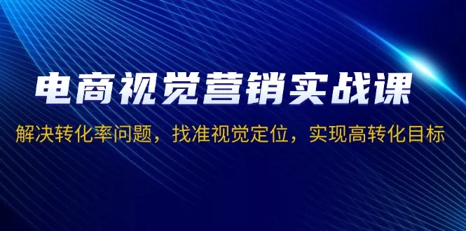 电商视觉营销实战课，解决转化率问题，找准视觉定位，实现高转化目标-山河网创