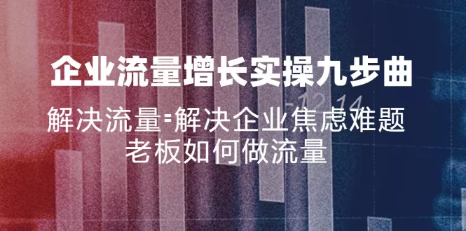 企业流量增长实战九步曲，解决流量=解决企业焦虑难题，老板如何做流量-山河网创