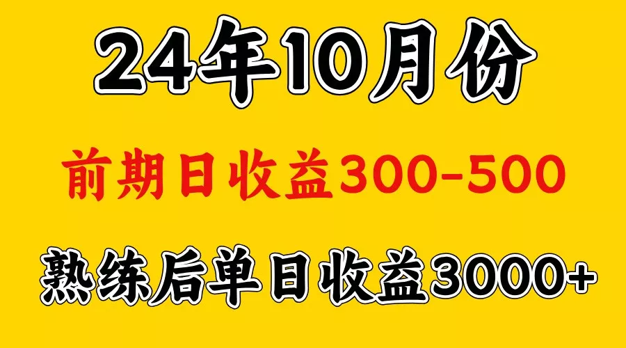 高手是怎么赚钱的.前期日收益500+熟练后日收益3000左右-山河网创