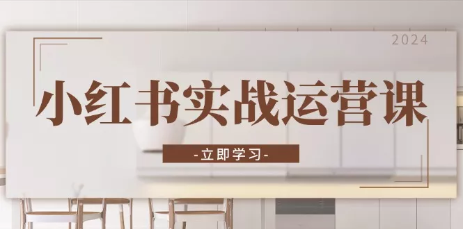 小红书实战运营课：从开通店铺到直播话术，打造爆款笔记与高效直播-山河网创