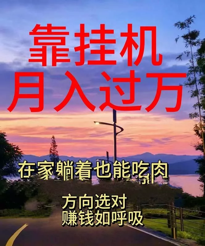 靠挂机，日入1000+，躺着也能吃肉，电脑手机都可挂-山河网创