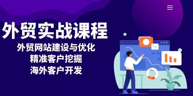 外贸实战课程：外贸网站建设与优化，精准客户挖掘，海外客户开发-山河网创