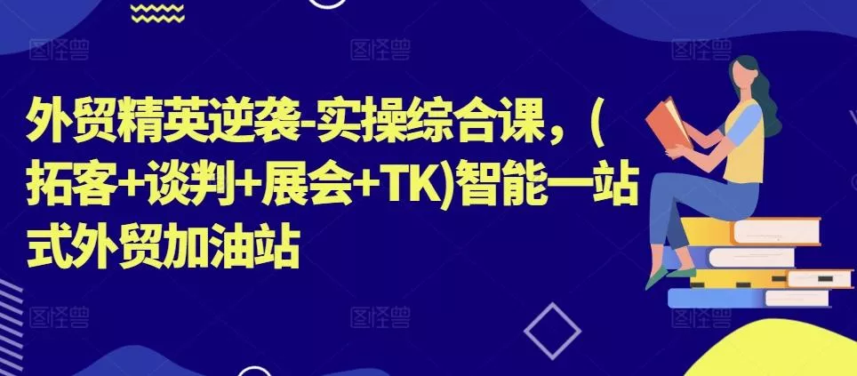 外贸精英逆袭-实操综合课，(拓客+谈判+展会+TK)智能一站式外贸加油站-山河网创