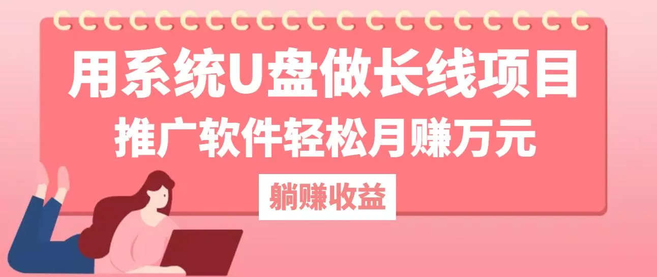 用系统U盘做长线项目，推广软件轻松月赚万元(附制作教程+软件-山河网创