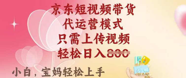 京东短视频带货，2025翻身项目，只需上传视频，单月稳定变现8k+【揭秘】-山河网创
